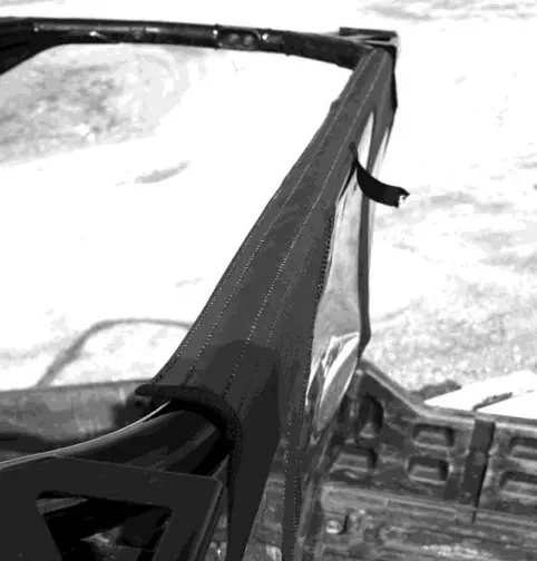 FALCON RIDGE HO 10002 RW01 Honda Pioneer 1000 2 Soft Rear Window - Velcro strips