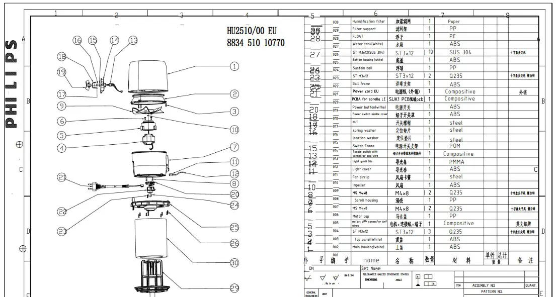 PHILIPS HU2510 00 CN Portable Air Humidifier - Product Overview 3