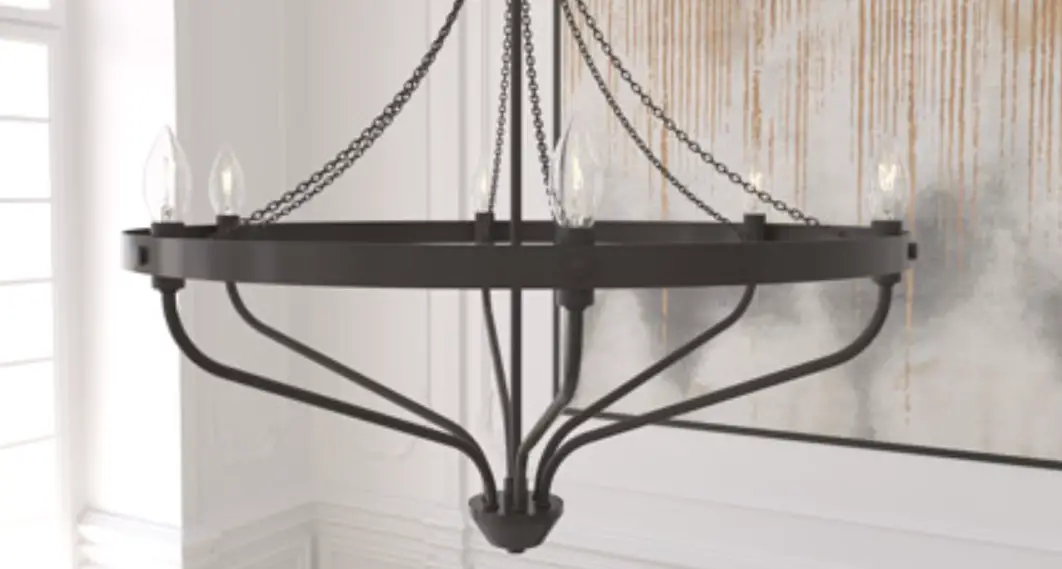 Hunter 19795 Merlin Seven Light Chandelier Instruction Manual