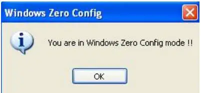 DIGITUS DN-70543 Wireless 300n Usb 2.0 Internet Adapter User Manual - A message indicating that you’ve been switched to Windows Zero