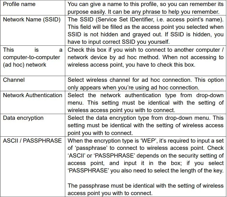 DIGITUS DN-70543 Wireless 300n Usb 2.0 Internet Adapter User Manual - All options in this page will be filled automatically according to the access point