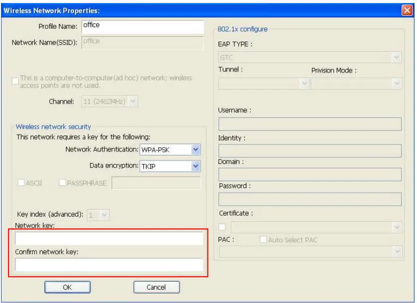 DIGITUS DN-70543 Wireless 300n Usb 2.0 Internet Adapter User Manual - Network Authentication