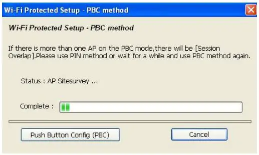 DIGITUS DN-70543 Wireless 300n Usb 2.0 Internet Adapter User Manual - Push Button Config