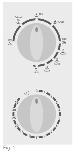 HENDI 281710 Microwave With Grill-Setting Power level & Time