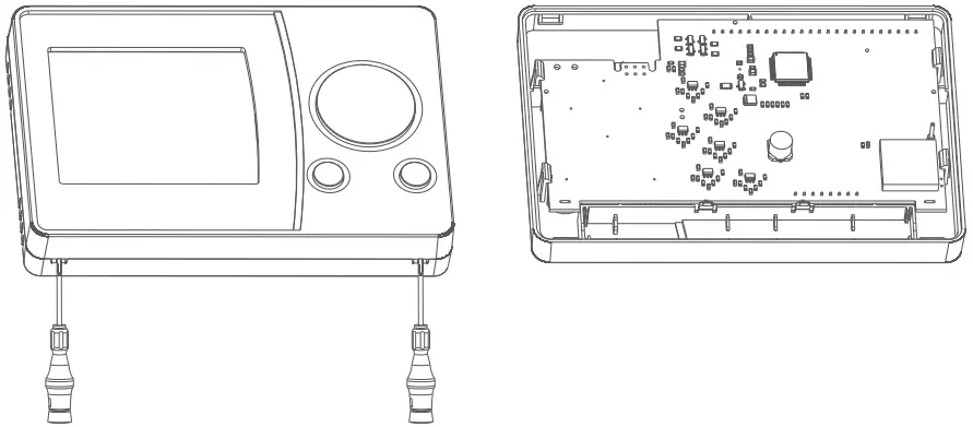 GENERAL LIFE Senna 330S RF Wireless Room Thermostat - BATTERY PLACEMENT