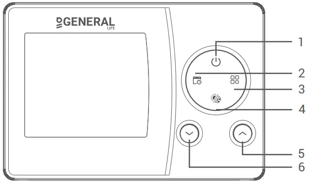 GENERAL LIFE Senna 330S RF Wireless Room Thermostat - ROOM THERMOSTAT