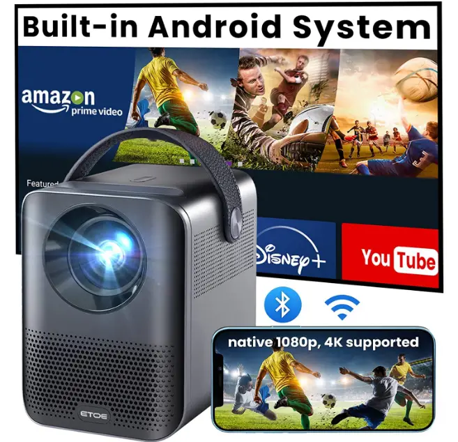 ETOE D2 EVO Android 9.0 Projector-PRODUCT