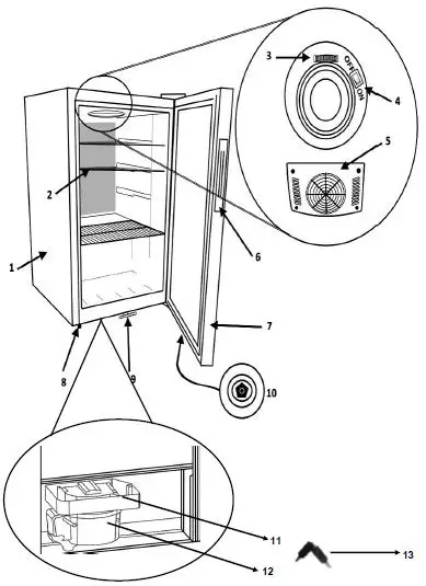 Whynter BR Series Beverage Refrigerators with Lock-2