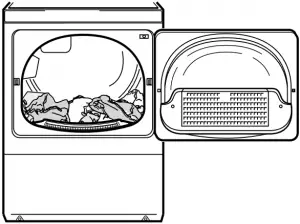 Cylinder with wet permanent press items - D666I_SVG