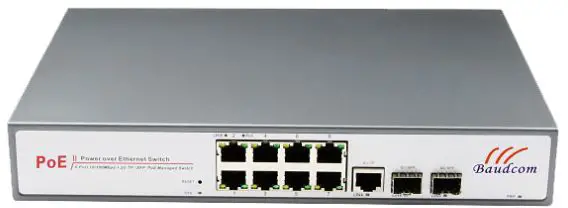 AVCOMM 610FX2 8+2F 100M Managed Ethernet Switch