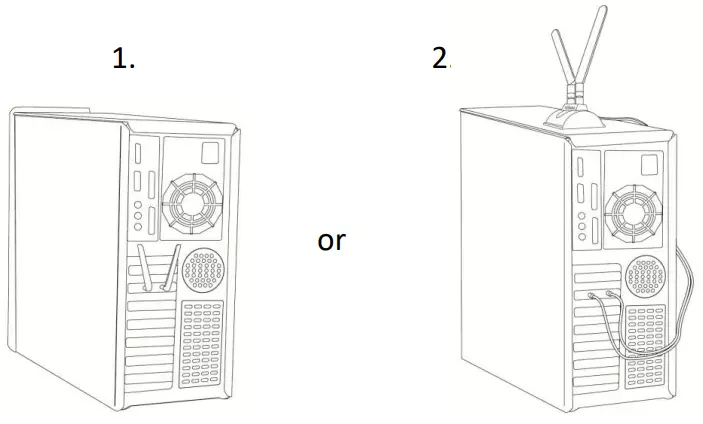 EDIMAX EW-7833AXP Dual Band 802.11ax and Bluetooth - included magnetic