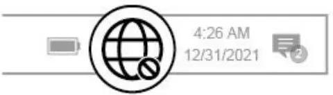 EDIMAX EW-7833AXP Dual Band 802.11ax and Bluetooth - windows taskbar