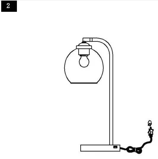 JONATHAN Y JYL1131A 20 Inch Industrial Contemporary LED Task Lamp - Step2 Put the light on a level surface to check if everything is stable.