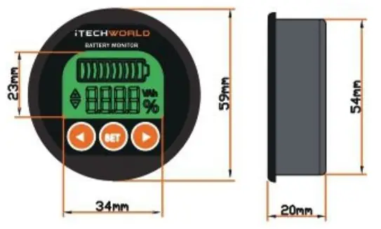 iTECHWORLD-iTECHBM500-500-Amp-Battery-Monitor-with-Shunt-5