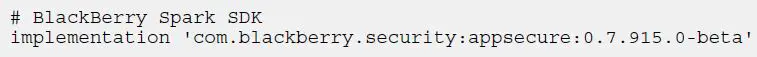 BlackBerry AppSecure SDK-3