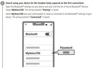 FIG 6 Bluetooth® pairing