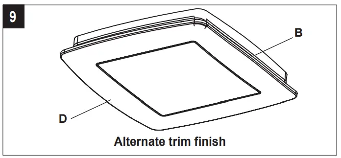 UTILITECH 7105-08-L 3 In 1 Decorative Ventilation Fan with LED Light - fig 16