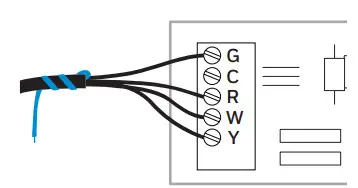 Honeywell T9 Smart Thermostat RCHT9610WFW2003 - unused wire2