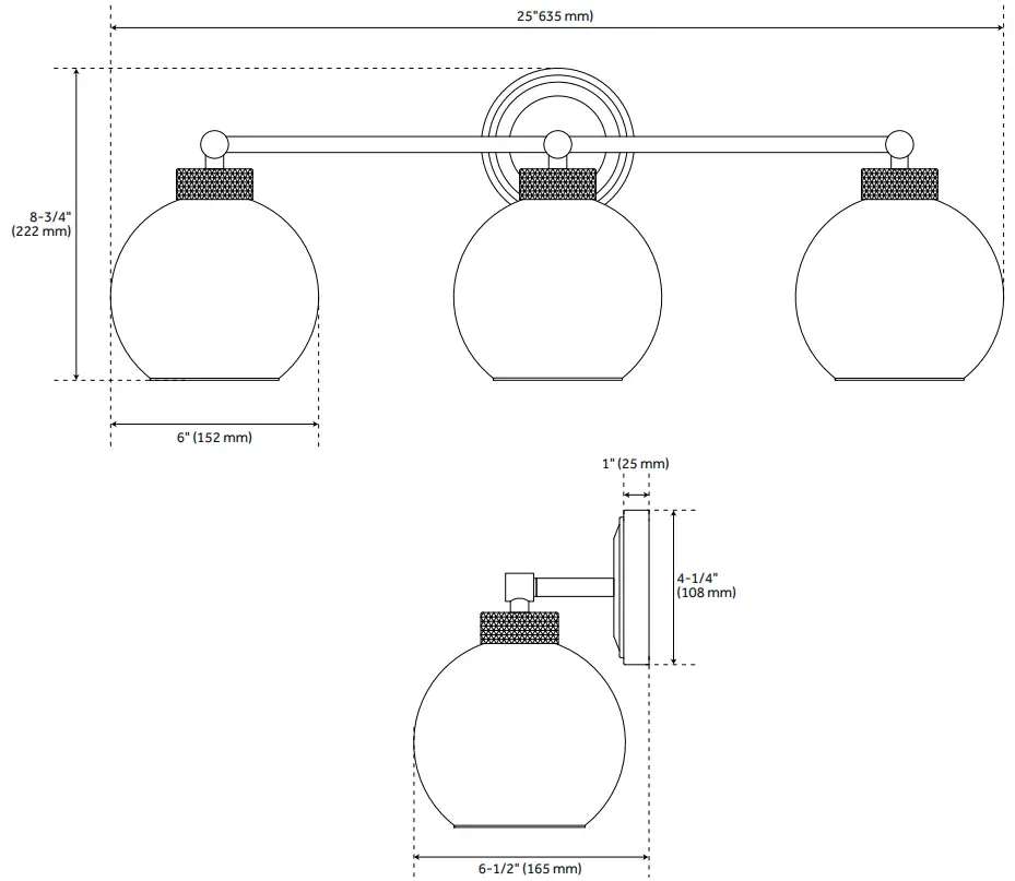 PARK HARBOR 953485 Albury 3 Light Vanity Light - fig