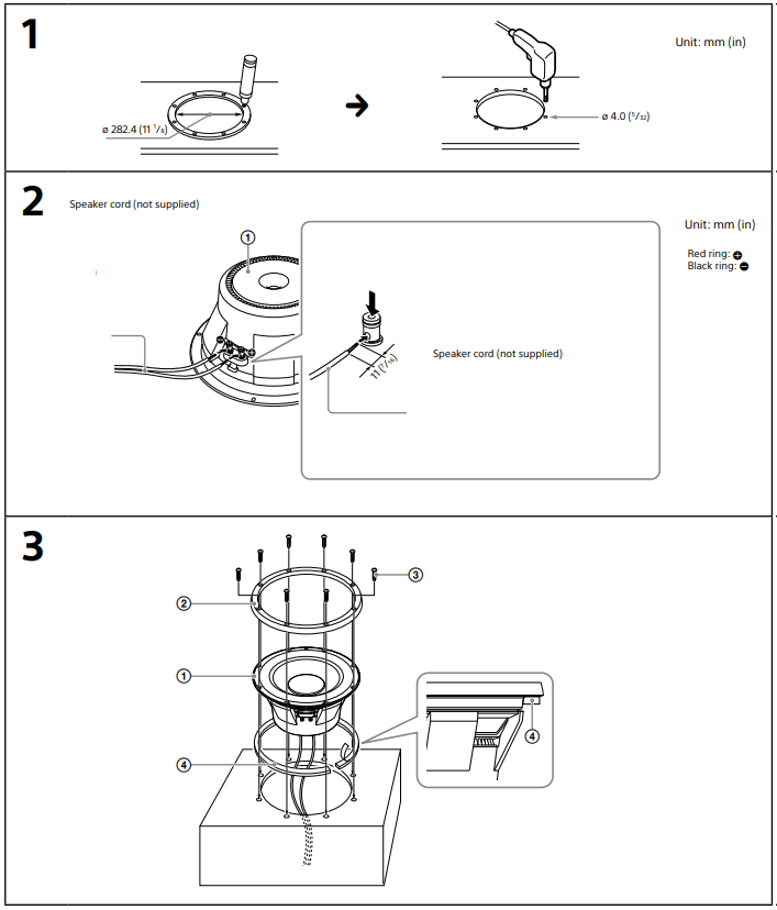 SONY XS W122ES Mobile ES MRC Honeycomb Subwoofer - FIGURE 4