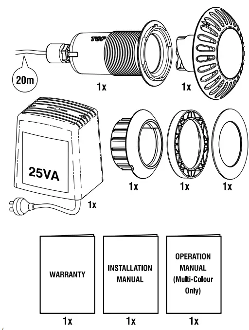 Spa Electrics EMF L12 K1 CW4 Ultra Compact Niche Light 1