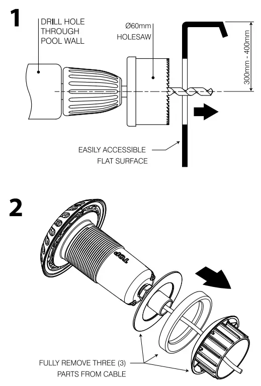Spa Electrics EMF L12 K1 CW4 Ultra Compact Niche Light 4