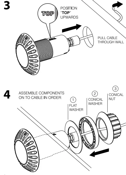 Spa Electrics EMF L12 K1 CW4 Ultra Compact Niche Light 5