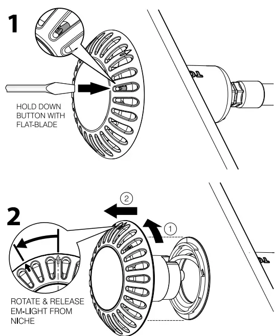 Spa Electrics EMF L12 K1 CW4 Ultra Compact Niche Light 8
