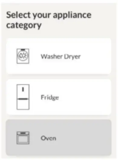 Oven enrollment on app