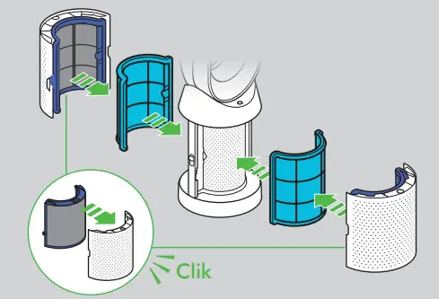 dyson DP04 Pure Cool Desk Fan - Cryptomic™ technology