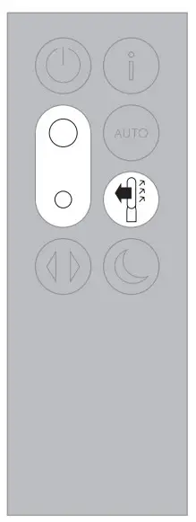 dyson DP04 Pure Cool Desk Fan - Press the Airflow