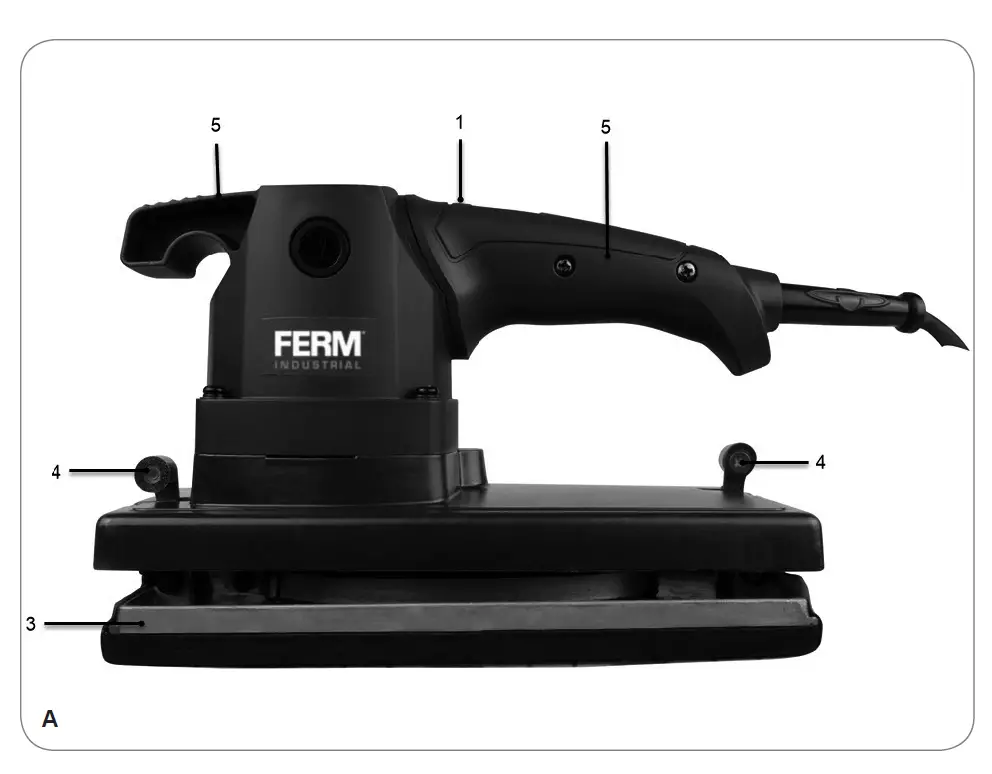 FERM PSM1030P Orbital Sander 1