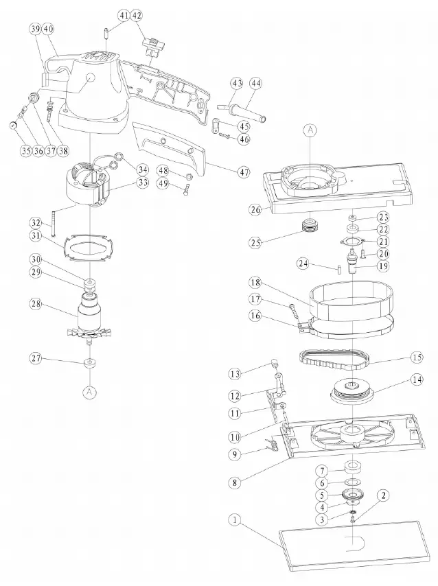 FERM PSM1030P Orbital Sander 6