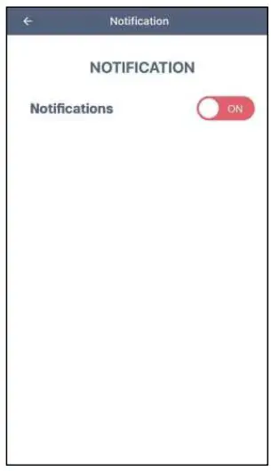 Enable notification
