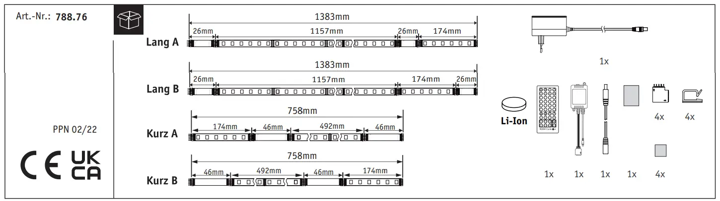 Paulmann 788 76 MaxLED 250 LED Strip - fig1