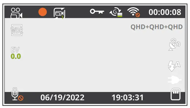 REXING V33 Plus Front Cabin and Rear Camera Dashcam - fig 1