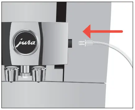 jura Z10 Aluminium Dark Stainless Steel - Connecting milk