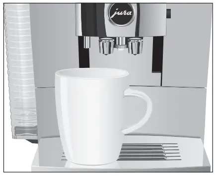 jura Z10 Aluminium Dark Stainless Steel - Hot water