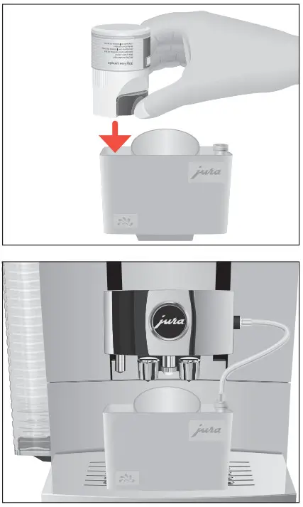 jura Z10 Aluminium Dark Stainless Steel - milk pipe