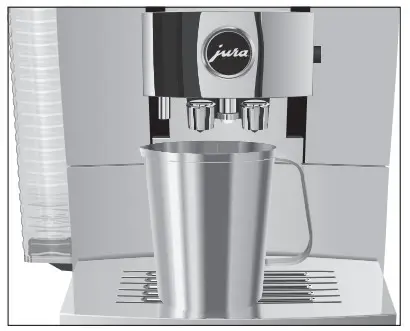 jura Z10 Aluminium Dark Stainless Steel - water flows straight