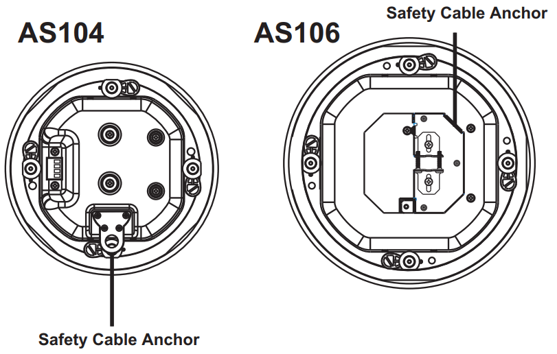 ATEN AS104 Coaxial Ceiling Loudspeakers - Cable Anchor