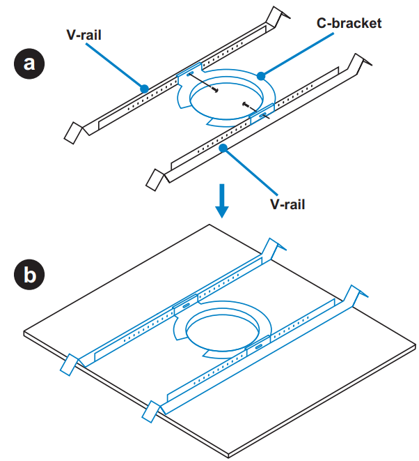 ATEN AS104 Coaxial Ceiling Loudspeakers - Hardware Setup