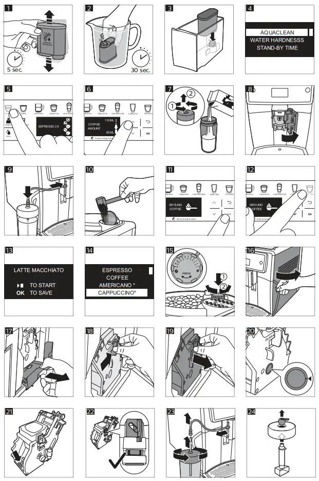 Saeco Xelsis SM7583 Automatic Coffee Machine Stainless Steel - figure 22