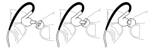 MEE audio X6 Plus Wireless - WEARING THE EARPHONES 1