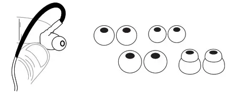 MEE audio X6 Plus Wireless - WEARING THE EARPHONES