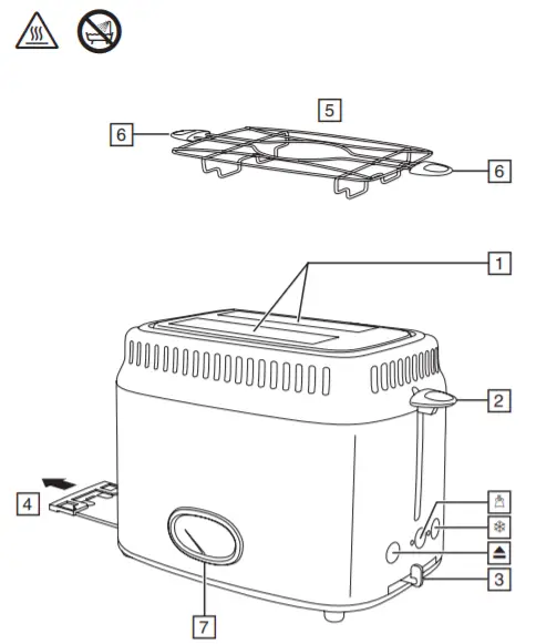 Russell Hobbs 21681-56 2 Slice Toaster -figure 1