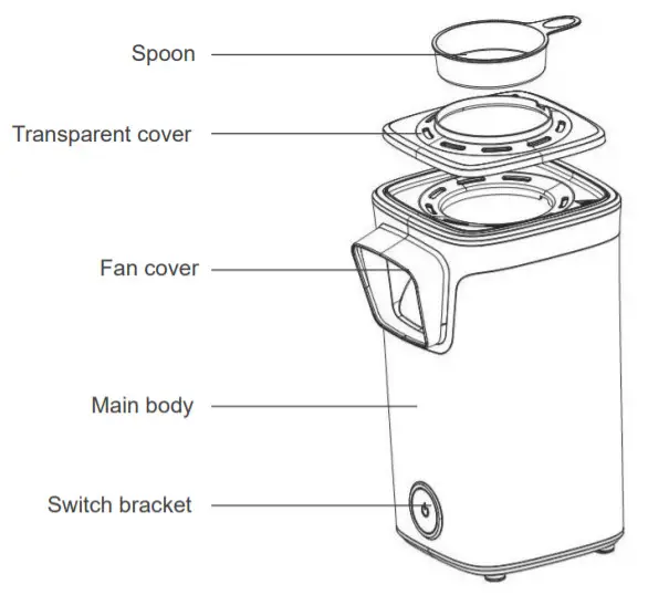 MEOMY Popcorn Maker BMH-0601A -fig 1