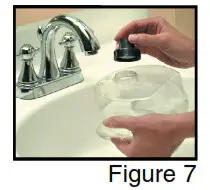 Perfect Steam PRO Commercial Garment Steamer - cap back on and turn over Fig 7