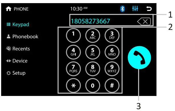 BOSS BV9358B Double DIN 6.2 Inch In Dash DVD CD AM FM Receiver with Bluetooth User Manual - BLUETOOTH DIALING