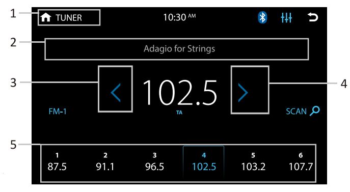 BOSS BV9358B Double DIN 6.2 Inch In Dash DVD CD AM FM Receiver with Bluetooth User Manual - TUNER OPERATION